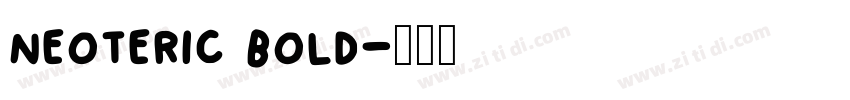 neoteric bold字体转换